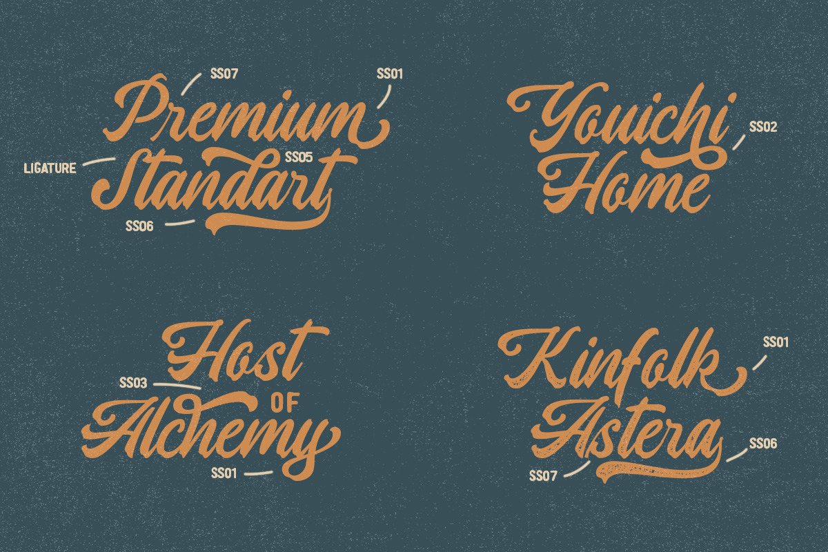 Moyshire - Vintage Script, a Script Font by Rillatype (Photo 5 of 9)