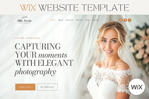 Wix Template for Photographers, a Wix Template by vectorocean