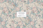 Vintage Ethereal Lotus, a Pattern Graphic by Print Diaries (Thumbnail 1 of 5)
