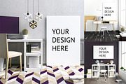 10 workplace poster mock up, a Print Template by ChromiumHeart (Thumbnail 1 of 11)