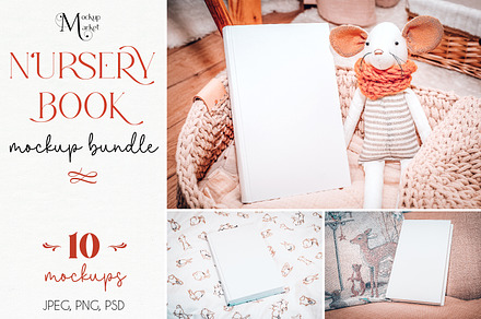 Hardcover Book Mockups Bundle.