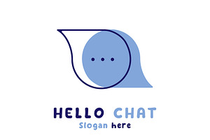 Chat Online Message Logo Icon, a Branding & Logo Template by Morvana Crew