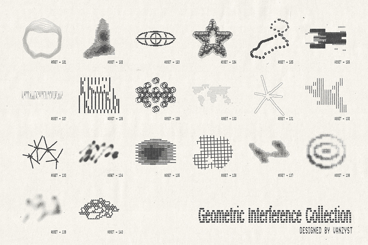 Geometric Interference Collection, an Object Graphic by Vanzyst (Photo 12 of 12)