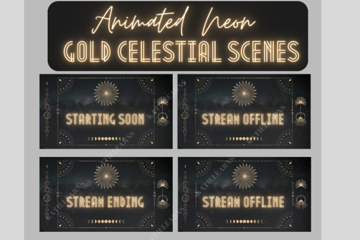 Animated Celestial Stream Package, a Templates & Theme by KatieLearns (Photo 2 of 7)