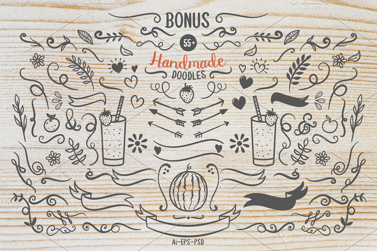 Double smoothie font duo & family, a Script Font by LTNG STUDIO (Photo 9 of 11)