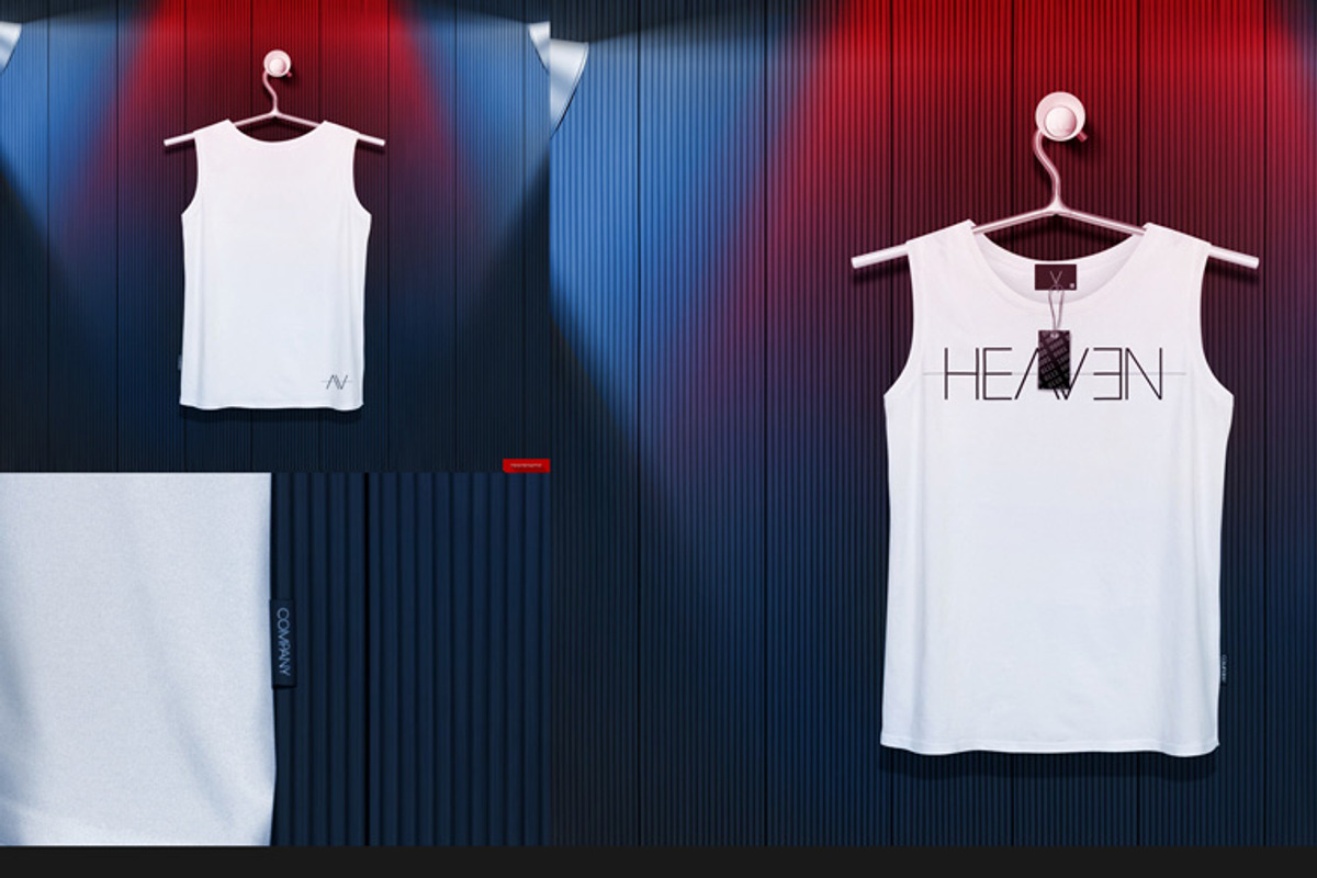 Tank Shirt On 5 Stages Mock-up, a Hoody Mockup by Mocca Mockups Store (Photo 57 of 69)