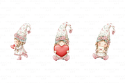 Valentine Gnome Girl Clipart, an Illustration by Markicha Art (Thumbnail 3 of 6)