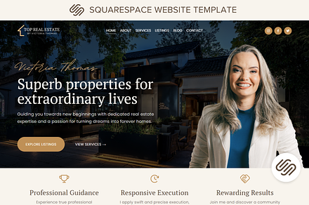 Squarespace Template Real Estate