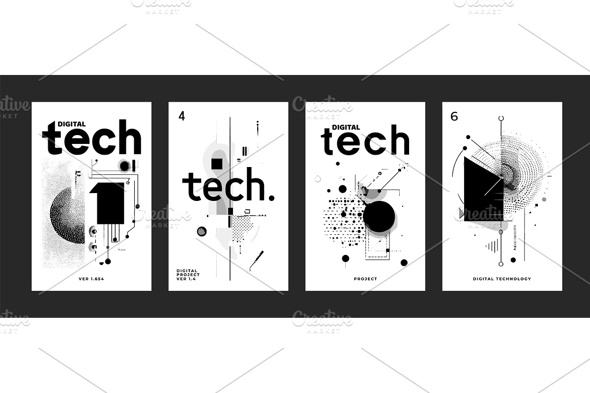 Digital tech flyers. Cyber future, a Technology Illustration by Stock-Smart-Start