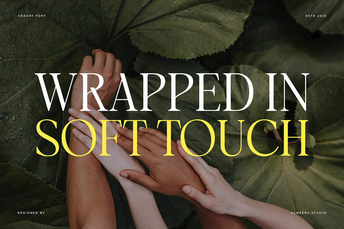 Arashy – Elegant Serif Font, a Serif Font by Almeera Std (Photo 3 of 6)