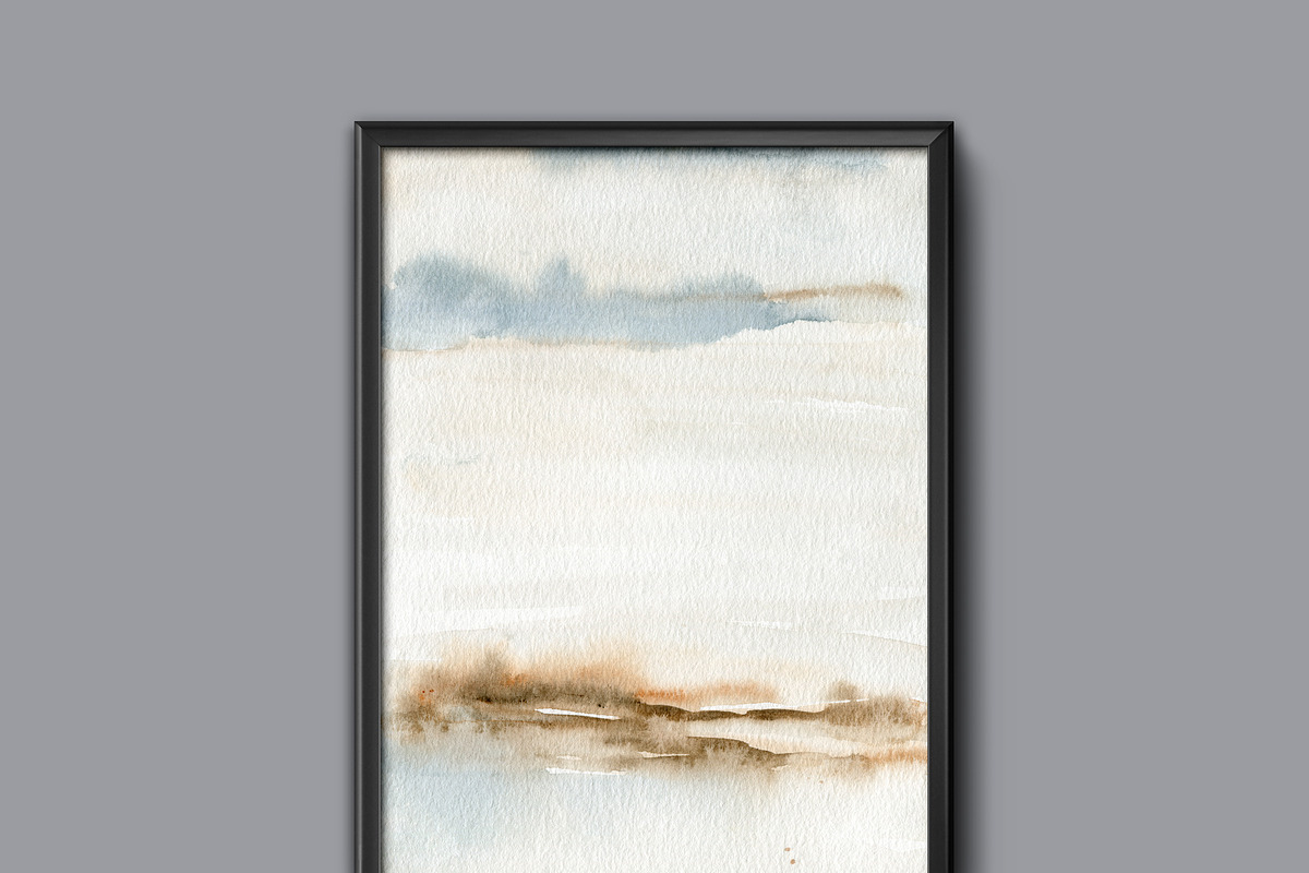 Minimalist Watercolor Landscapes, a Background Graphic by Marmoris.Arts (Photo 5 of 23)