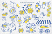 Lemon Vector Clipart Set, an Object Graphic by Watercolor dreams (Thumbnail 2 of 5)