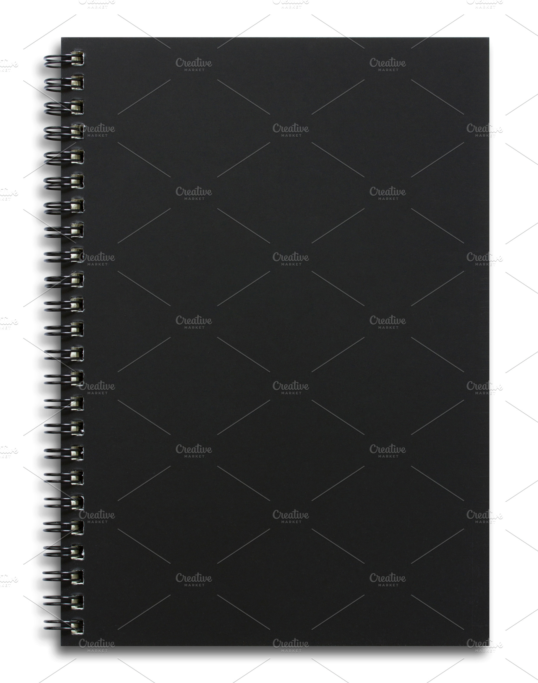 blank black spiral notebook, a School & Education Photo by aopsan