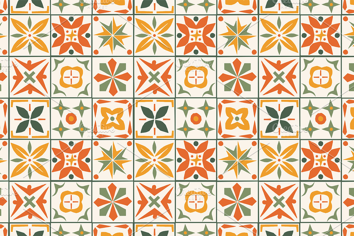 Mediterranean Tile patterns, a Pattern Graphic by Lyolya Profitrolya (Photo 7 of 7)