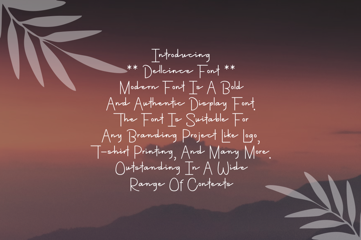 Dellcince - Font, a Script Font by artchiles_design (Photo 3 of 5)