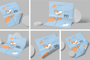 5 Beautiful Shopping Bag Mockups, a Packaging Mockup by megostudi0