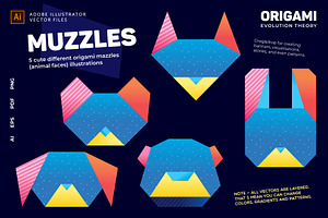 ORIGAMI Animals Vector Pack