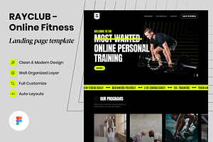 Online Fitness Web Template