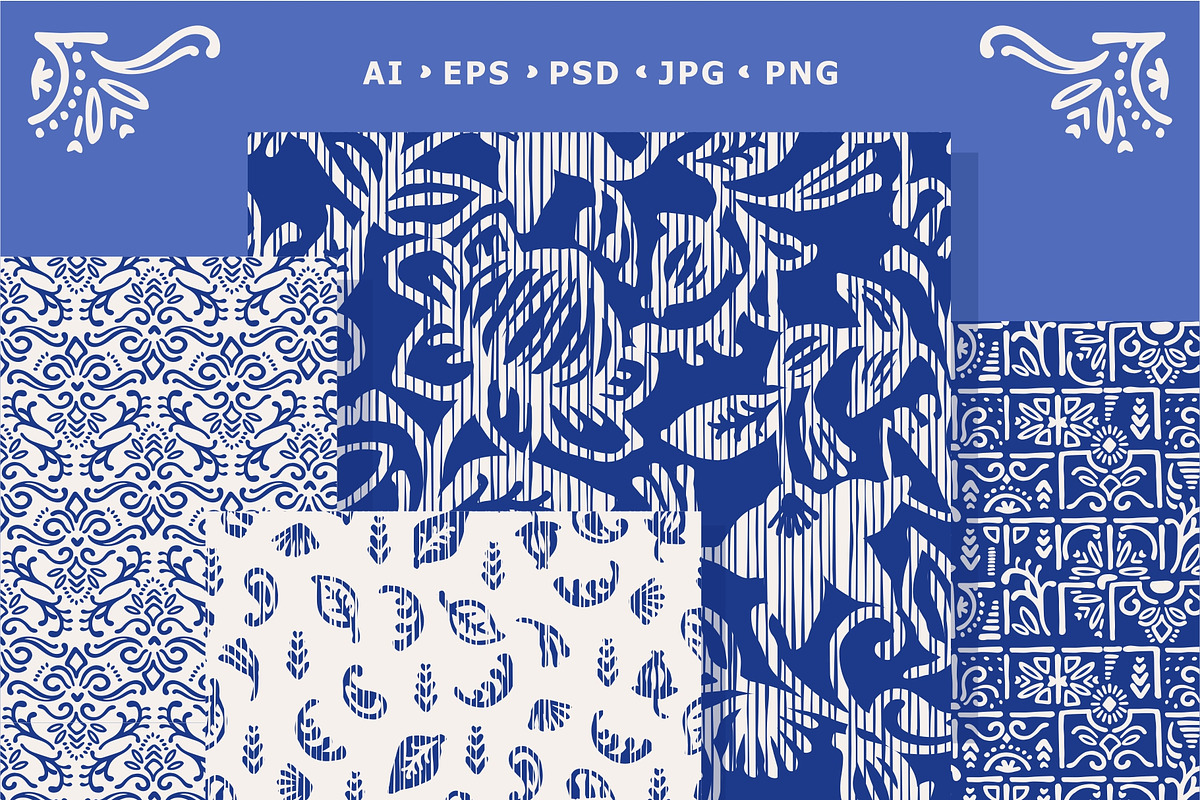 Mediterranean seamless patterns, a Pattern Graphic by Nadia Grapes (Photo 3 of 7)