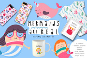 Nursery Art Mermaids are real, an Animal Illustration by Nursery Art (Thumbnail 1 of 10)