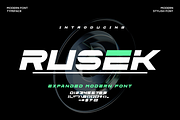 Rusek Font, a Sans Serif Font by agusariyadi (Thumbnail 1 of 5)