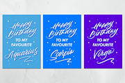 Astrology Birthday Cards (Printable), a Card Template by Leah Design (Thumbnail 3 of 5)