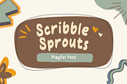 Scribble Sprouts - Playful Font, a Handwritten Font by Xelo Graph (Thumbnail 1 of 5)