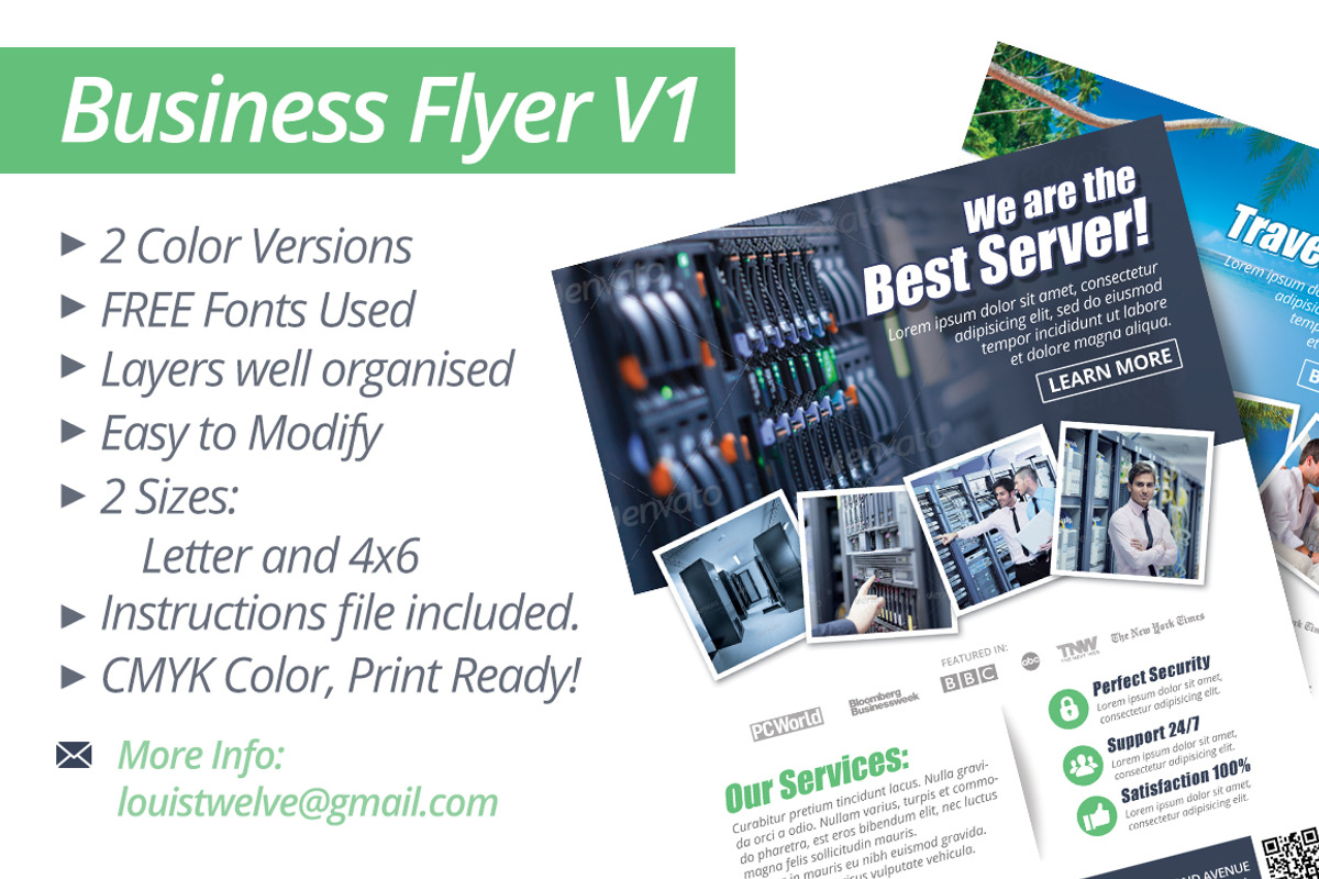 Multipurpose Business Flyer V1, a Flyer Template by Louis Twelve (Photo 1 of 3)