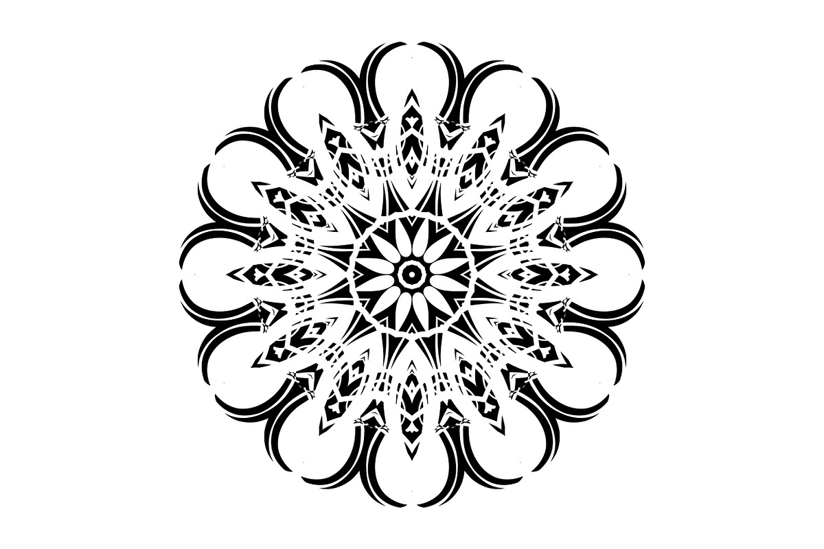 Elegant Mandala Line Art Collection, a Decorative Illustration by NJ Himel (Photo 23 of 101)