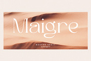 Maigre - Modern Serif, a Serif Font by Prioritype Co (Thumbnail 1 of 15)