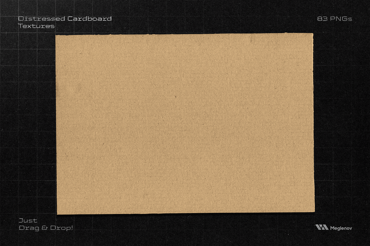 Distressed Cardboard Textures, a Texture Graphic by Meglenov (Photo 9 of 16)