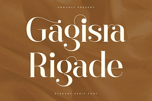 Gagisra Rigade Elegan Serif Font