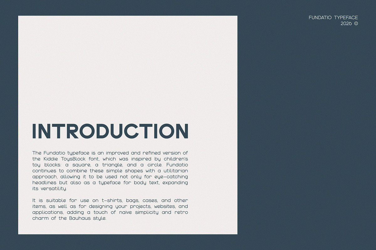 Fundatio Typeface, a Sans Serif Font by CuteDreamyDesign (Photo 2 of 10)