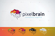 Pixel Brain Logo, a Branding & Logo Template by vectorlogo (Thumbnail 2 of 3)