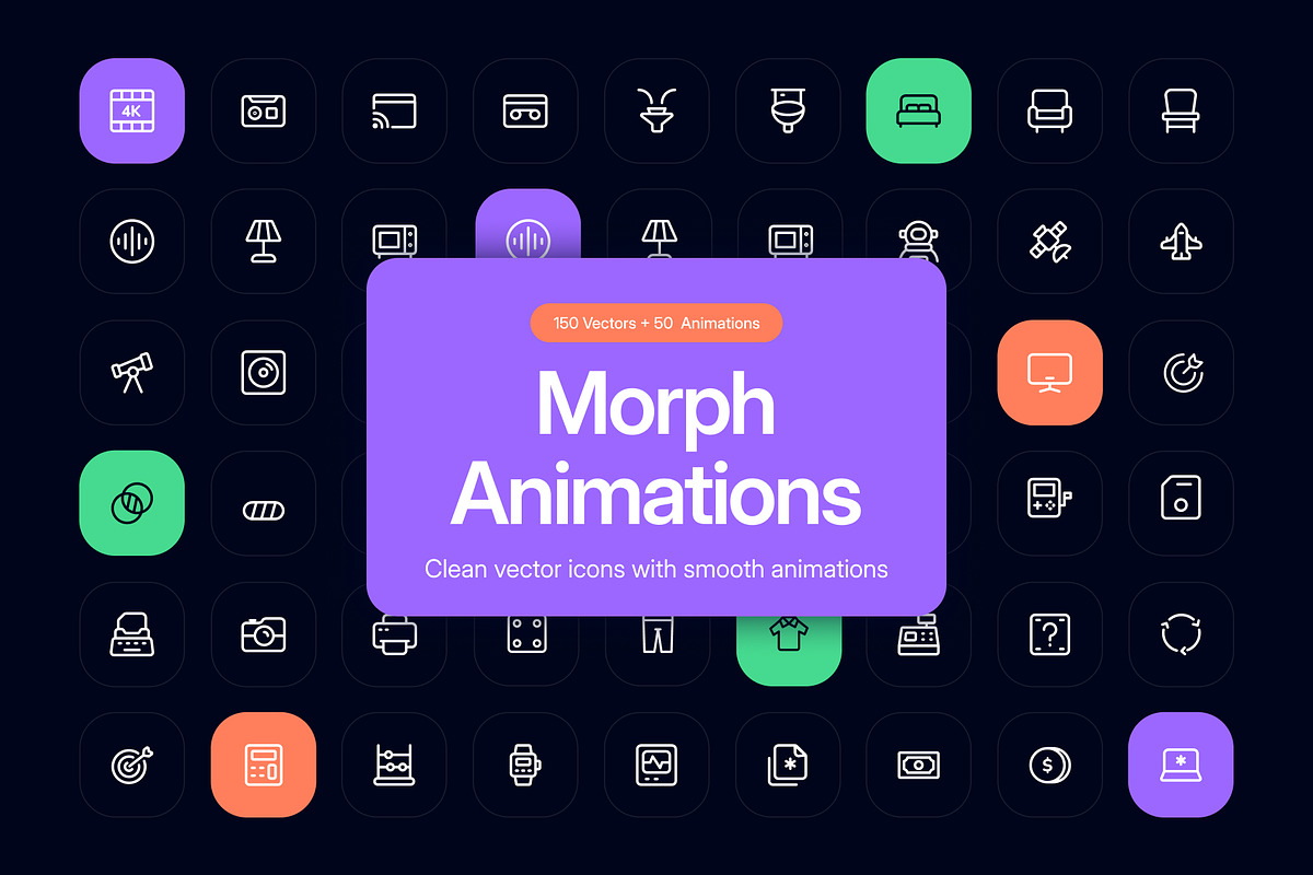 User Interface Animated Bundle, a Solid Icon by Prosymbols (Photo 1 of 8)