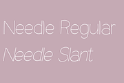 Needle Sans Serif Font, a Sans Serif Font by Caracol (Thumbnail 5 of 5)