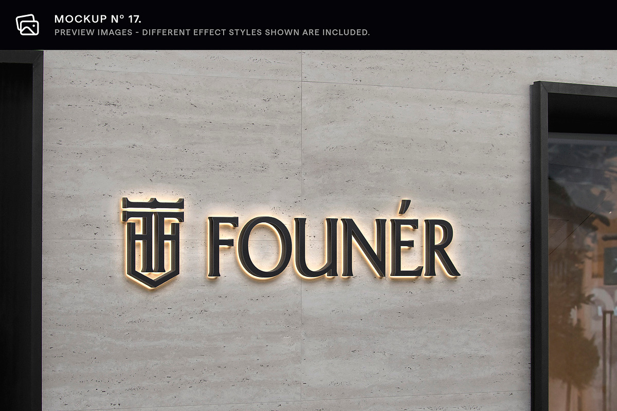 30 Signs & Facade Logo Mockups - V3, an Advertising Mockup by Asylab (Photo 24 of 38)