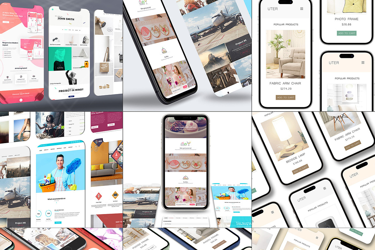ALL 3D iPHONE MOCK-UP BUNDLE VOL-8, an iPhone Mockup by Graphicsworld125 (Photo 2 of 22)