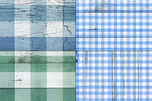 Country Wedding Wood Texture Plaid