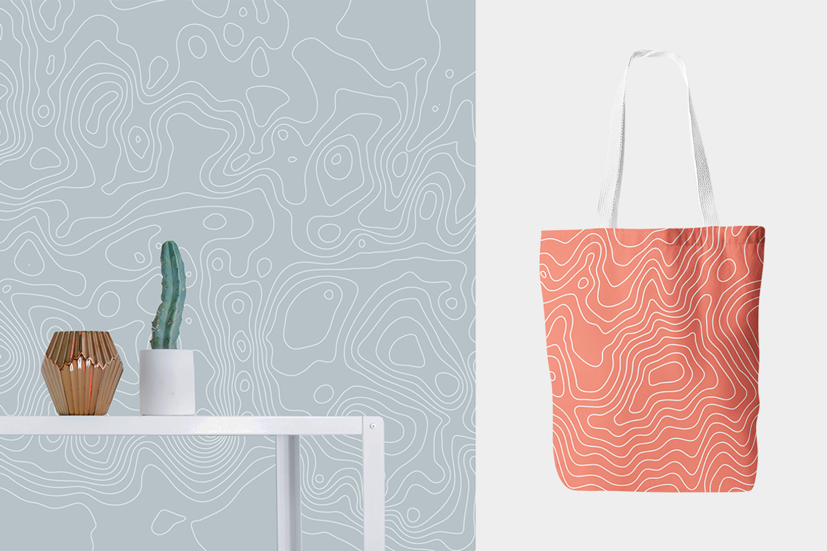 Contour Mapping II - North America, a Pattern Graphic by Hello Mart (Photo 2 of 15)