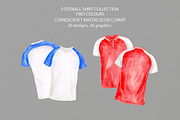 Watercolour football shirt 2 color, a Person Illustration by Corner Croft (Thumbnail 5 of 6)