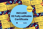 Participation Canva Certificate, a Design Template by TemplateCastleStore (Thumbnail 3 of 5)