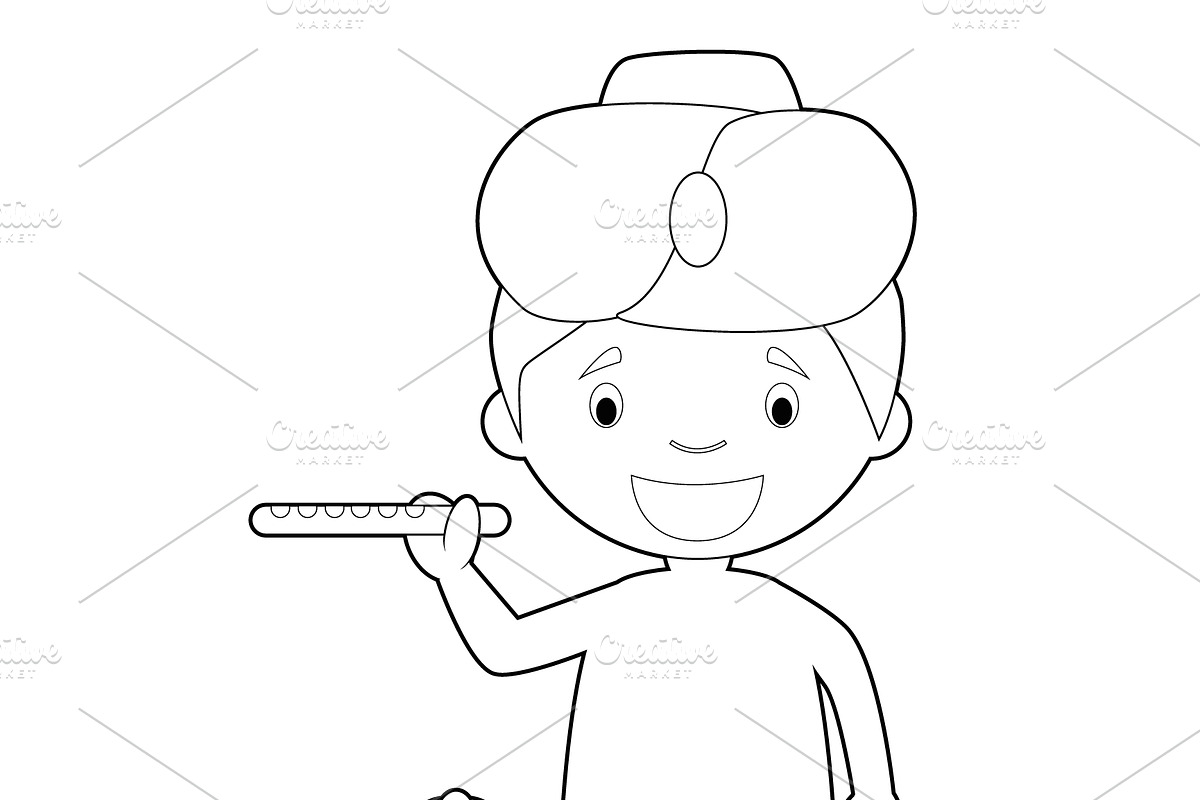125x Kids of the World for Coloring, an Education Illustration by asantosg (Photo 12 of 23)