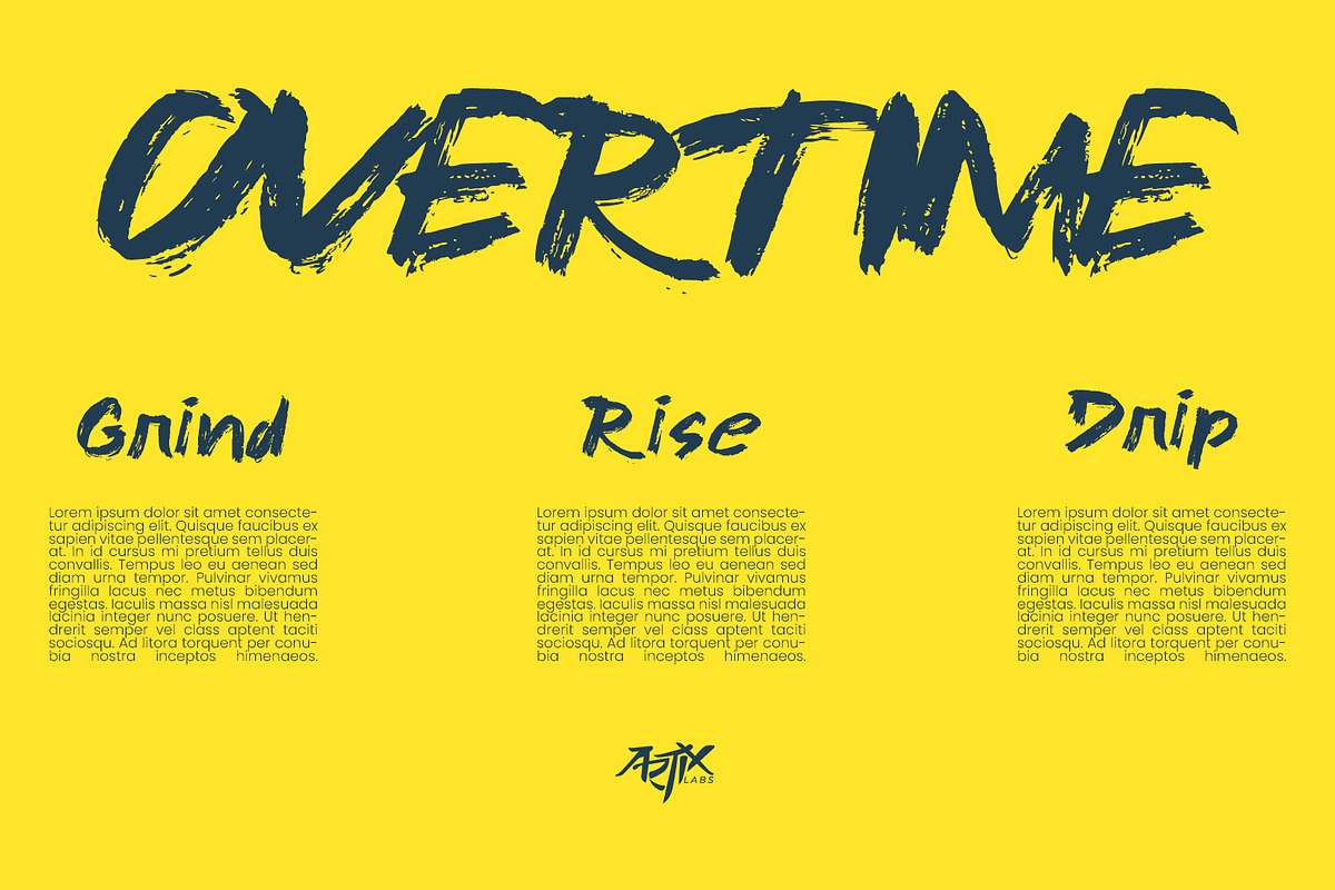 Ink Yugo - Brush Ink Raw Display, a Handwritten Font by ArtiXLabs (Photo 4 of 9)