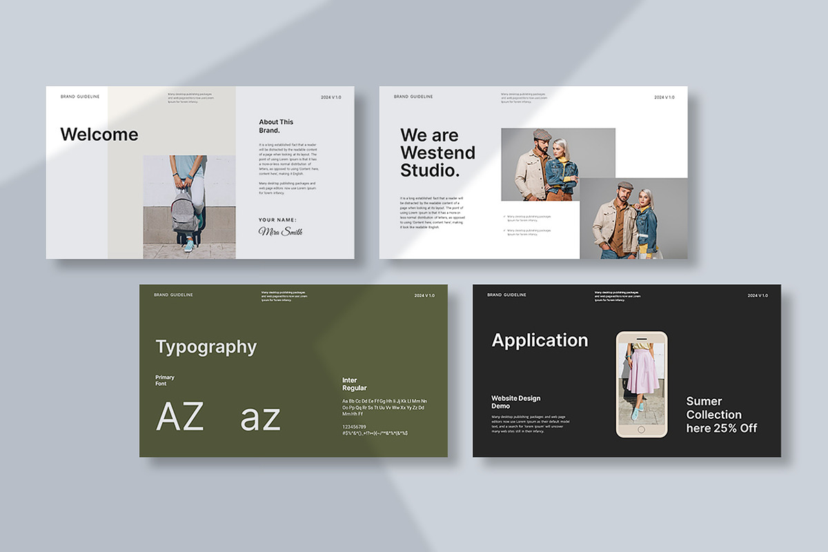 Brand Guideline Presentation, a Templates & Theme by Slide_Genius1 (Photo 4 of 6)