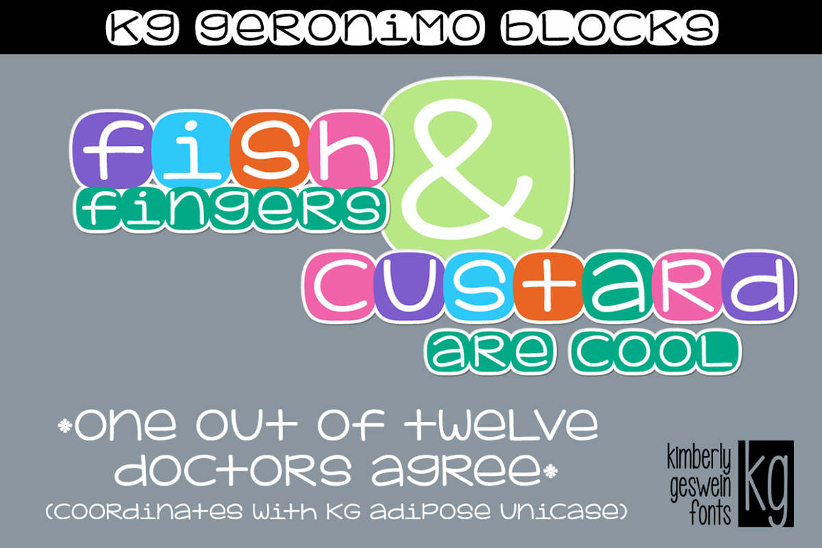 KG Geronimo Blocks Font