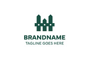 Letter M Fence Simple Logo, a Branding & Logo Template by Pray Art Design Studio (Thumbnail 1 of 2)