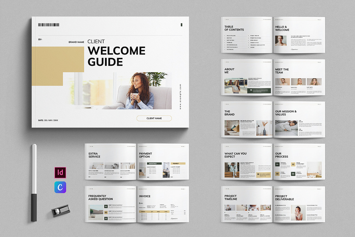 Welcome Guide Template Landscape, a Magazine Template by E-Type (Photo 1 of 7)