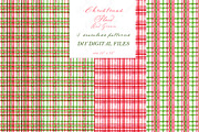 Christmas Plaid Green Red DIY, a Graphic by LABFcreations (Thumbnail 4 of 4)