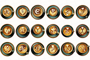 Valentine Coffee Alphabet Clipart, an Illustration by OK Design (Thumbnail 3 of 6)